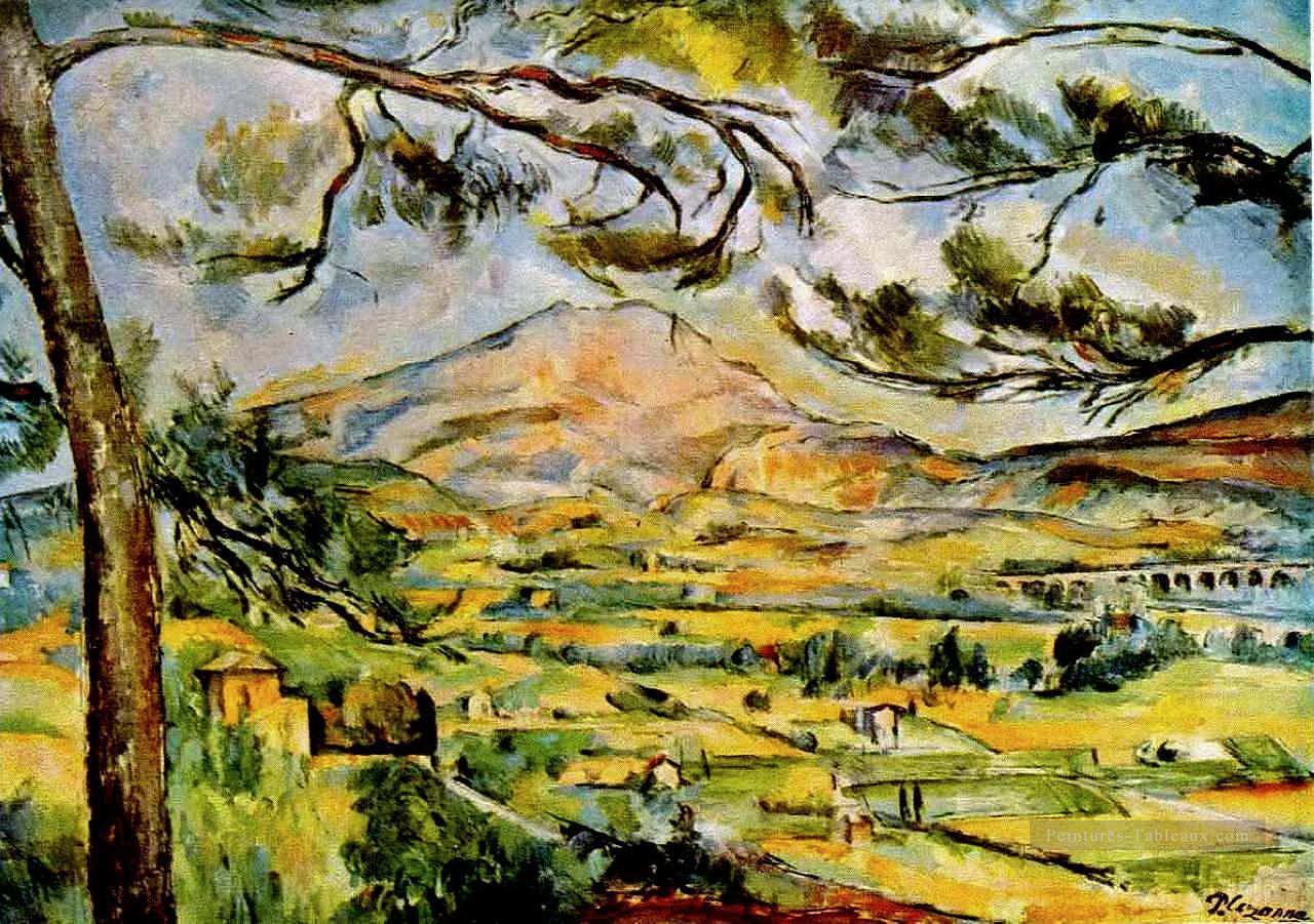 Mont Sainte Victoire 1887 Paysage Paul Cézanne Peintures à l'huile